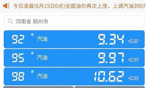 今日油价查询98最新消息表_今日油价查询